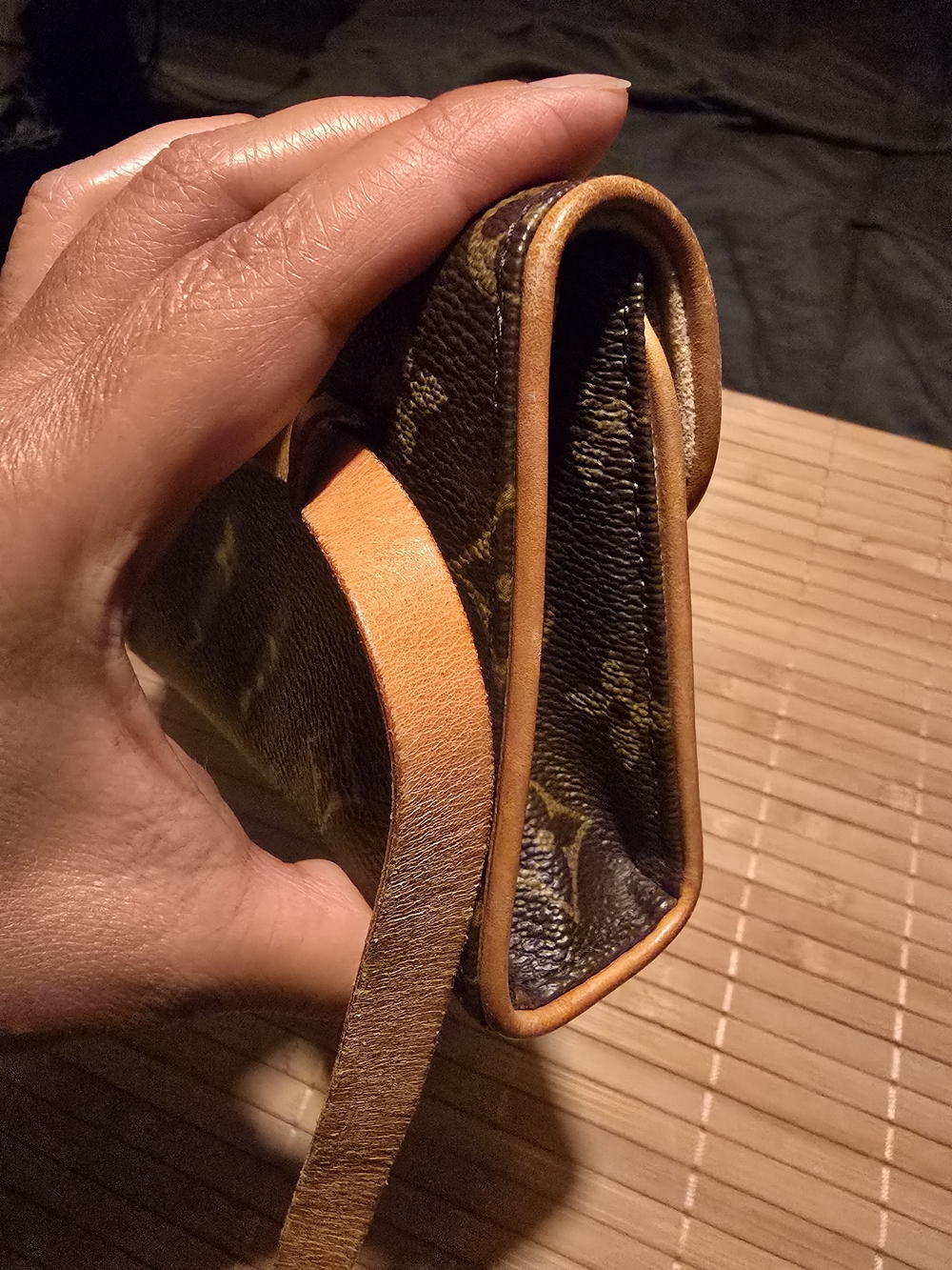 Louis Vuitton Monogram Canvas Belt Bag in Brown with Tan Strap - Picture 5 of 11